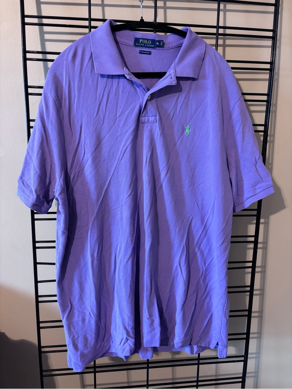 Polo by Ralph Lauren Purple Short-Sleeve Polo with Mint Pony